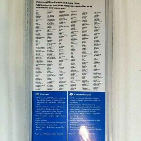 PHILIPS Universal Remote Control PDVD6 Devices TV, DVD, VCR, CBL, SAT, CD - Picture 2 of 3